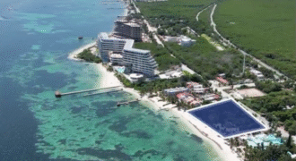 Terreno en venta frente de playa Costa Mujeres 4.890 metros en Cancún