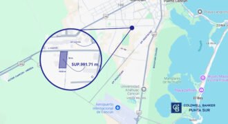 Terreno en Venta sobre av. Fonatur en Cancún 991.71 metros