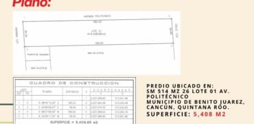 Terreno en Venta con uso de suelo mixto (comercial y habitacional)