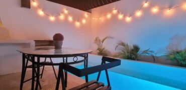 CASA EN RENTA AMUEBLADA-RECÁMARA PLANTA BAJA-ARBOLADA-CANCUN